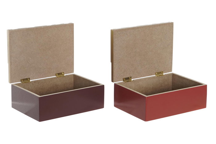 DKD Home Decor Caja MDF 17x12x6,5 Surtido de 2 Colores DKD Home Decor Caja MDF 17x12x6,5 Surtido de 2 Colores