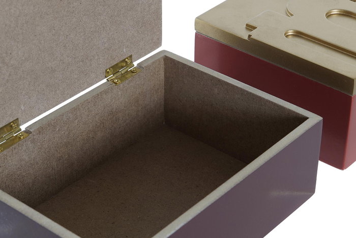 DKD Home Decor Caja MDF 17x12x6,5 Surtido de 2 Colores DKD Home Decor Caja MDF 17x12x6,5 Surtido de 2 Colores