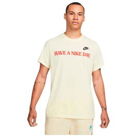 Camiseta de Manga Corta Hombre Nike Have A Nice Day Beige 8 Años
