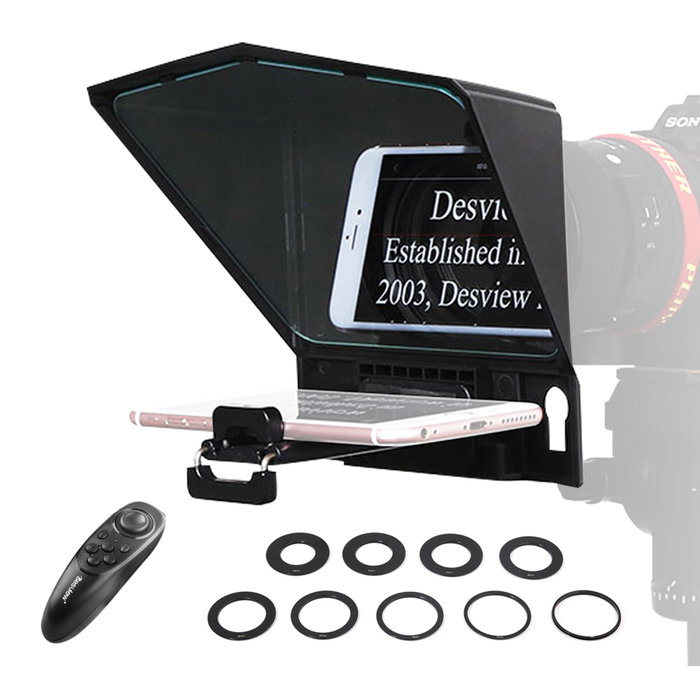 Desview T2 Teleprompter para Smartphone, Tablet y DSLR Desview T2 Teleprompter para Smartphone, Tablet y DSLR