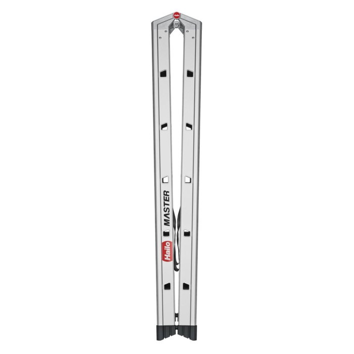 Hailo Master D100 Escalera de tijera de doble cara 2x6 pasos