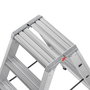 Hailo Master D100 Escalera de tijera de doble cara 2x6 pasos