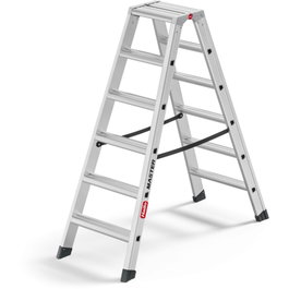 Hailo Master D100 Escalera de tijera de doble cara 2x6 pasos