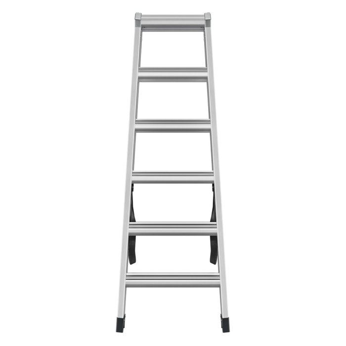 Hailo Master D100 Escalera de tijera de doble cara 2x6 pasos