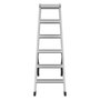 Hailo Master D100 Escalera de tijera de doble cara 2x6 pasos