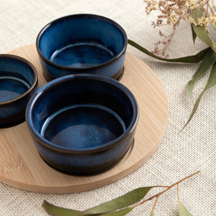 Tabla Aperitivo Bambú Cerámica Moana Bidasoa 20x4,5 cm Tabla Aperitivo Bambú Cerámica Moana Bidasoa 20x4,5 cm