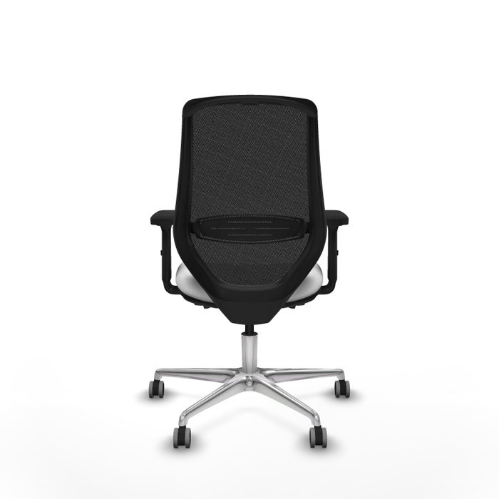 PIQUERAS Y CRESPO Silla de oficina Mardos con mecanismo Sincro/Traslack, Blanco y Negro