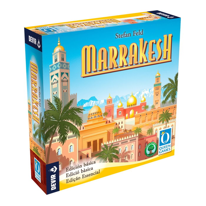 Devir Juego de Mesa Marrakesh - Estrategia y Gestión de Recursos en la Ciudad Imperial - Edición Multilingüe Español, Portugués, Catalán Devir Juego de Mesa Marrakesh - Estrategia y Gestión de Recursos en la Ciudad Imperial - Edición Multilingüe Español, Portugués, Catalán