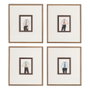 Cuadro Pintura Hombres 4/M 44 X 50 cm (Set de 4)