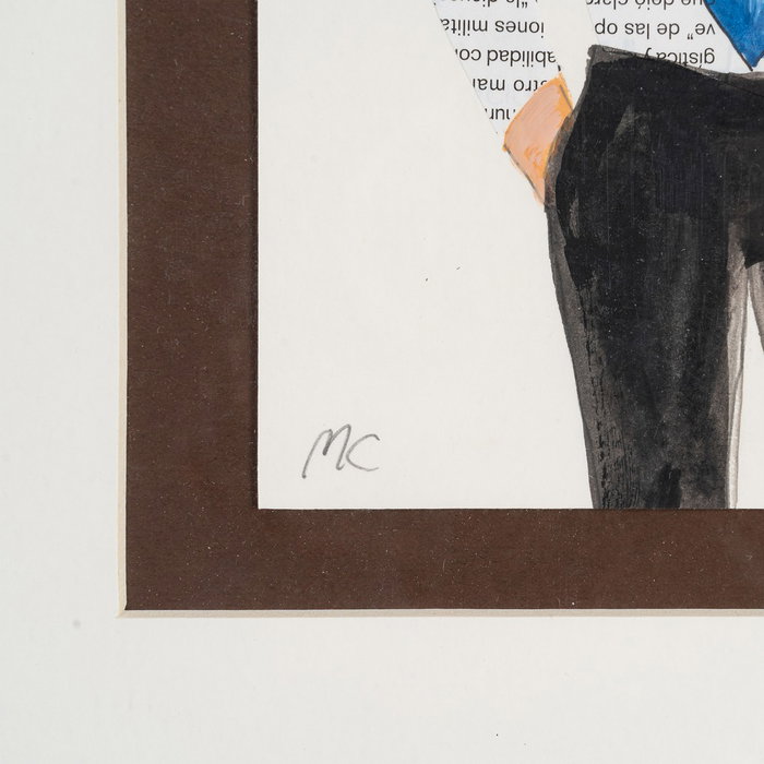Cuadro Pintura Hombres 4/M 44 X 50 cm (Set de 4)