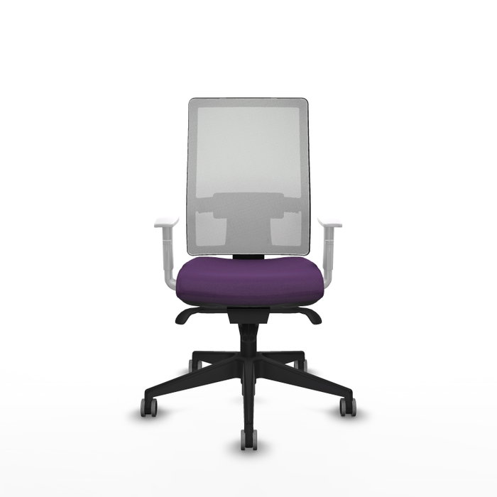 PIQUERAS Y CRESPO Silla de oficina Horna con mecanismo Sincro en Morado y Blanco PIQUERAS Y CRESPO Silla de oficina Horna con mecanismo Sincro en Morado y Blanco