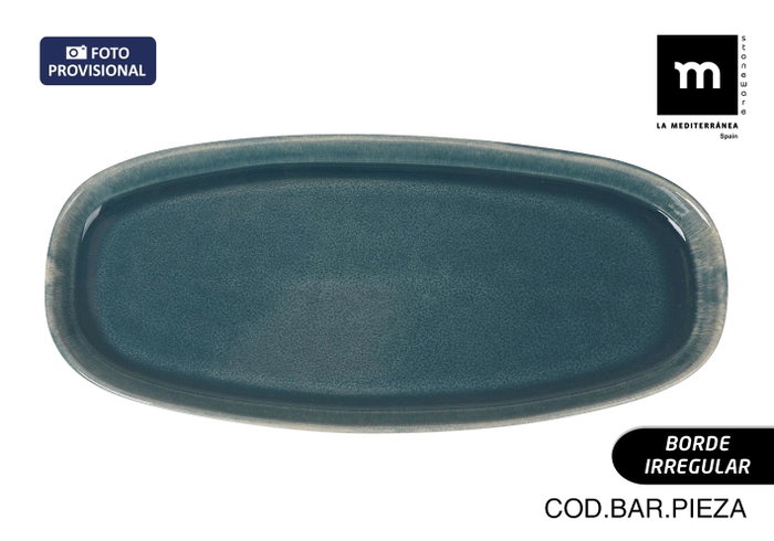 La Mediterranea Fuente Oval Ocean Blue (10 Unidades) 33.4 x 14.8 x 2.5 cm La Mediterranea Fuente Oval Ocean Blue (10 Unidades) 33.4 x 14.8 x 2.5 cm