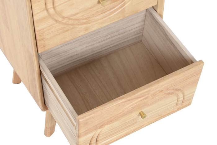 DKD Home Decor Mesita de Noche Scandi 58 x 40 x 30 cm