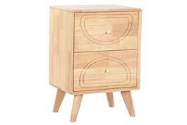 DKD Home Decor Mesita de Noche Scandi 58 x 40 x 30 cm