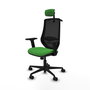 PIQUERAS Y CRESPO Silla de oficina Mardos con mecanismo Sincro, Verde y Negro