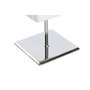 DKD Home Decor Lámpara de Sobremesa Plisada Blanco y Plateado