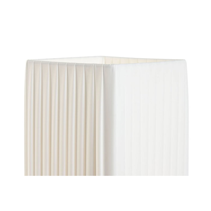 DKD Home Decor Lámpara de Sobremesa Plisada Blanco y Plateado DKD Home Decor Lámpara de Sobremesa Plisada Blanco y Plateado