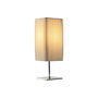 DKD Home Decor Lámpara de Sobremesa Plisada Blanco y Plateado
