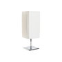 DKD Home Decor Lámpara de Sobremesa Plisada Blanco y Plateado
