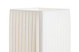 DKD Home Decor Lámpara Sobremesa Blanco Plateado 15 x 43 x 15 cm Plisado