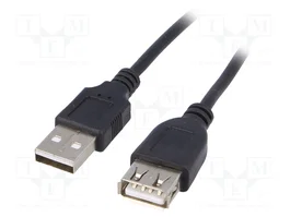 AKYGA Cable USB 2.0 A-A 3m Negro