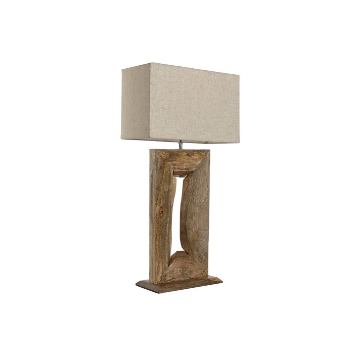DKD Home Decor Lámpara Sobremesa Balines Natural Beige 20 x 75 x 40 cm