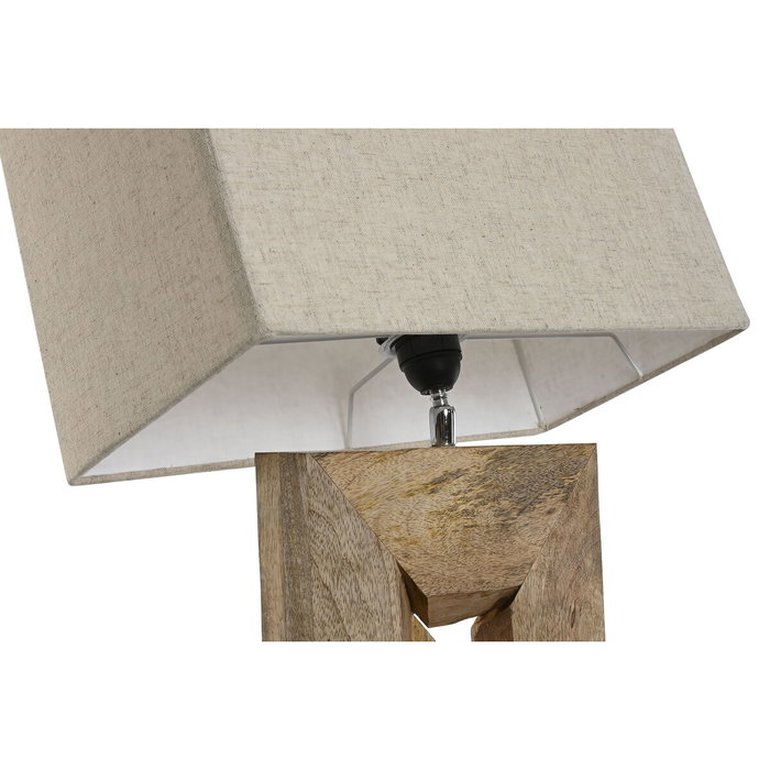 DKD Home Decor Lámpara Sobremesa Balines Natural Beige 20 x 75 x 40 cm