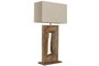 DKD Home Decor Lámpara Sobremesa Balines Natural Beige 20 x 75 x 40 cm