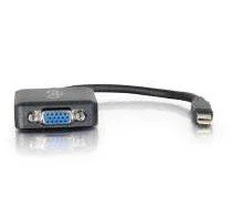 C2G Cable Adaptador Mini DisplayPort Macho a VGA (D-Sub) Hembra Negro - 0.2 Metros (20 cm)