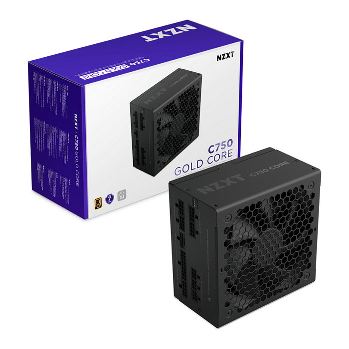 NZXT C850 Fuente de Alimentación 850W 80 Plus Gold Totalmente Modular ATX 3.1, Ventilador de 135mm FDB