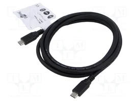 GOOBAY Cable USB 4.0 con conector USB C en ambos lados, 2m, negro