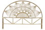 DKD Home Decor Cabecero Cama Bali2 Rattan Natural Hecho a Mano para Cama 150-180 cm, Tropical, 176 x 127 x 4 cm