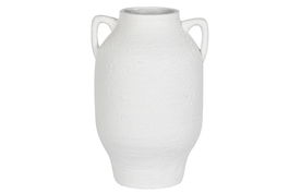 DKD Home Decor Tinaja Romantico Blanco Fibra de Vidrio 41 x 60 x 39 cm