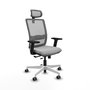PIQUERAS Y CRESPO Silla de oficina Haches Gris con mecanismo Sincro/Traslack