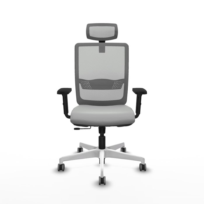 PIQUERAS Y CRESPO Silla de oficina Haches Gris con mecanismo Sincro/Traslack PIQUERAS Y CRESPO Silla de oficina Haches Gris con mecanismo Sincro/Traslack