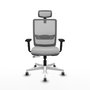 PIQUERAS Y CRESPO Silla de oficina Haches Gris con mecanismo Sincro/Traslack