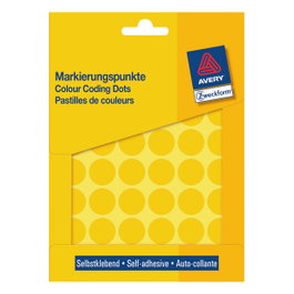 AVERY Zweckform Klebepunkte 3377 Etiquetas Amarillas 18,0 mm