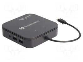 DeLOCK Mini estación de acoplamiento Thunderbolt 3 8K Negro