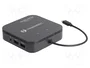 DeLOCK Mini estación de acoplamiento Thunderbolt 3 8K Negro