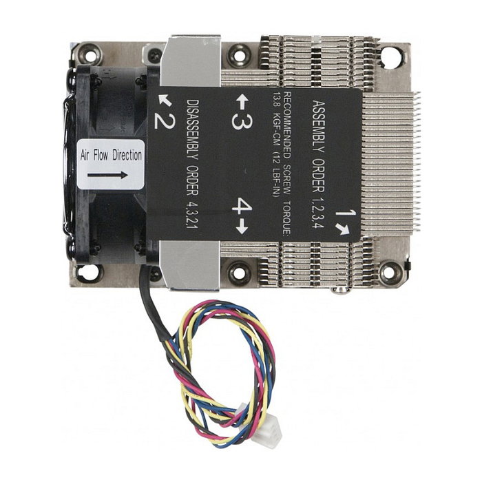 Super Micro SNK-P0068APS4 Refrigerador de aire para procesador Intel Xeon LGA 3647 compatible con 2U