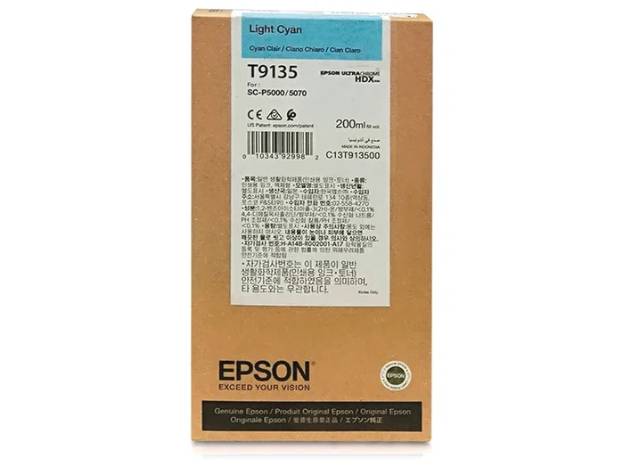 Epson T9135 Cartucho de Tinta Cian Claro 200ml