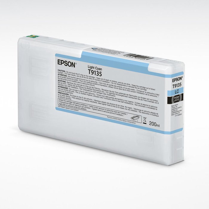 Epson T9135 Cartucho de tinta Cian claro 200ml para SC-P5000 Epson T9135 Cartucho de tinta Cian claro 200ml para SC-P5000