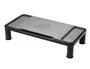 Q-connect Soporte para monitor ajustable en altura negro