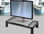 Q-connect Soporte para monitor ajustable en altura negro