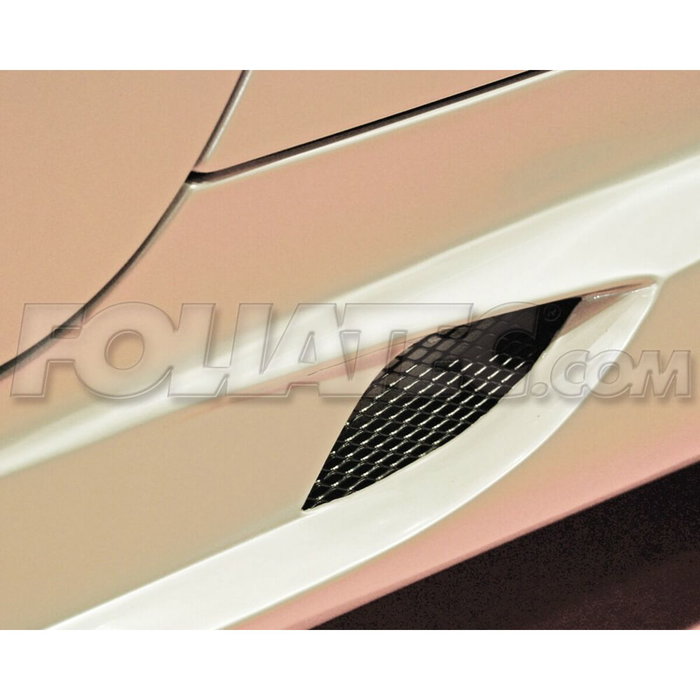 Foliatec Rejilla de Aluminio Malla Media Negra 2 Piezas 20 x 60 cm