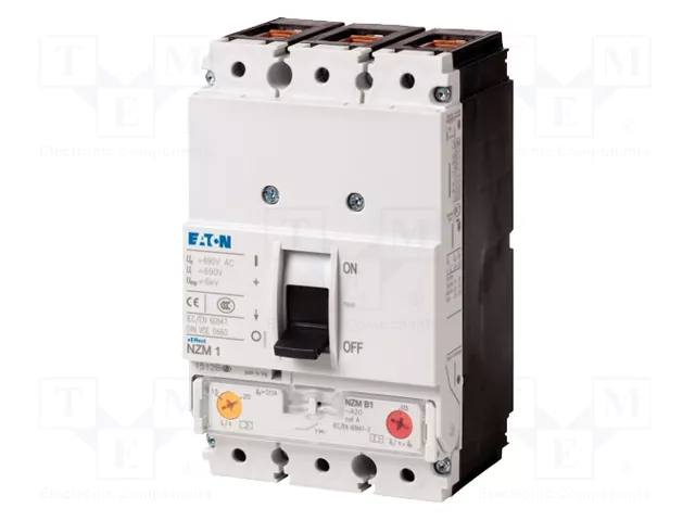 EATON ELECTRIC NZMN1-A125 Interruptor de potencia de 3 polos 125A EATON ELECTRIC NZMN1-A125 Interruptor de potencia de 3 polos 125A