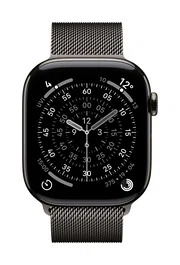 Apple MGJ74ZM/A Corre Milanese Loop de Malla de Acero Inoxidable Color Pizarra 46 mm Talla M/L para Apple Watch 44/45/46/49mm