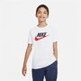 Camiseta de Manga Corta Niño Nike Sportswear Blanco L