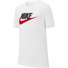Camiseta de Manga Corta Niño Nike Sportswear Blanco L