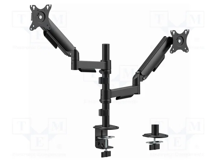 Gembird MA-DA2P-02 Soporte para dos monitores de 17 a 32 pulgadas, Negro Gembird MA-DA2P-02 Soporte para dos monitores de 17 a 32 pulgadas, Negro